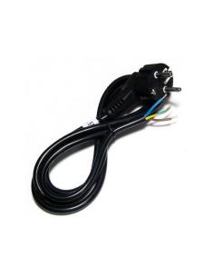 Cable Negro + Clavija Injectada 3x1.5mm - Imagen 1