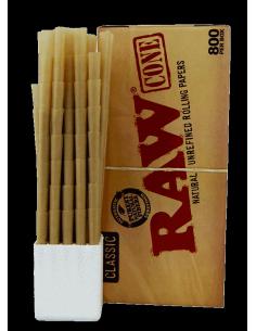 Papel de Fumar Raw Conos Raw King Size Slim Classic (Caja 800Und) - Imagen 1