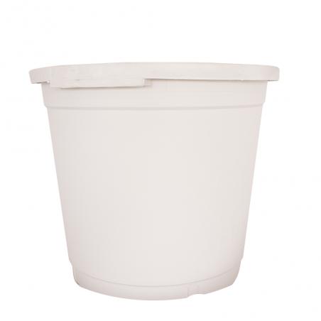 Maceta Redonda Blanca Exterior - Imagen 1