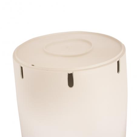 Maceta Redonda Blanca Exterior - Imagen 2