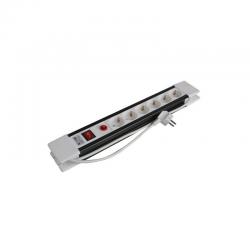 Regleta Protección Sobretensión con Interruptor 6 Tomas - Imagen 1