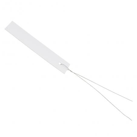 Etiqueta PVC Blanca de Colgar 1.8x8cm (Caja 200Und) - Imagen 2
