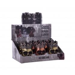 Grinder Metalico 3 Partes 75mm Calavera - Imagen 1