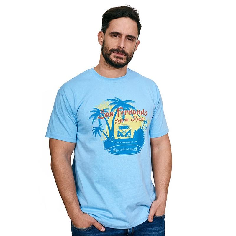 Camiseta San Fernando Azul Cielo Hombre (Talla M) - Imagen 1