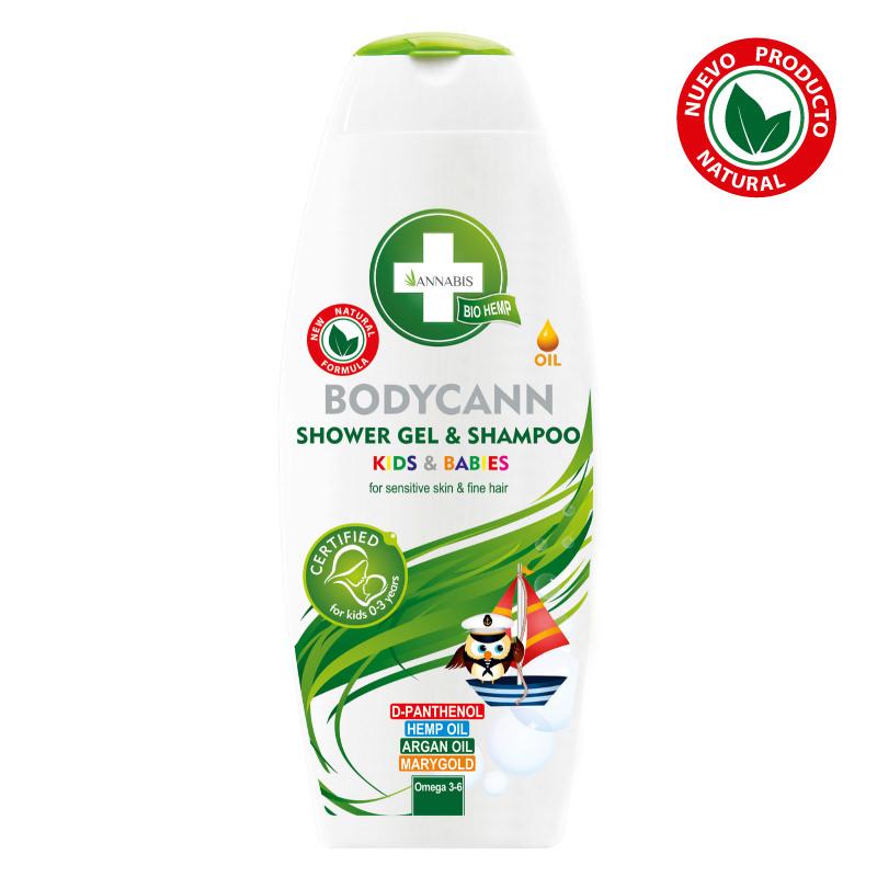 Annabis Bodycann Gel y Champu Niños 250ml - Imagen 1