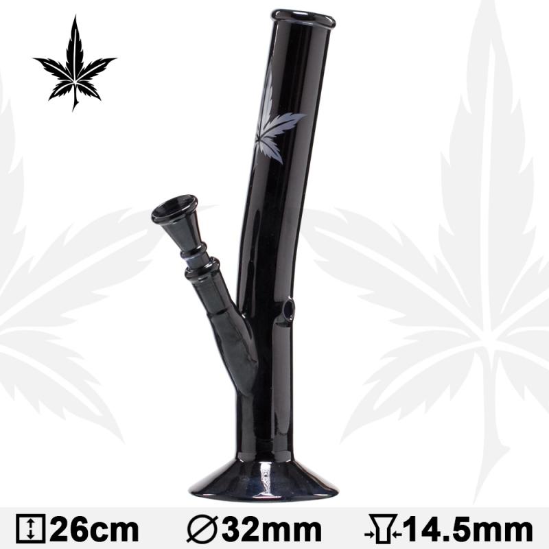 Bong Cristal Black Art Hangover 26cm 40mm Diametro - Imagen 1