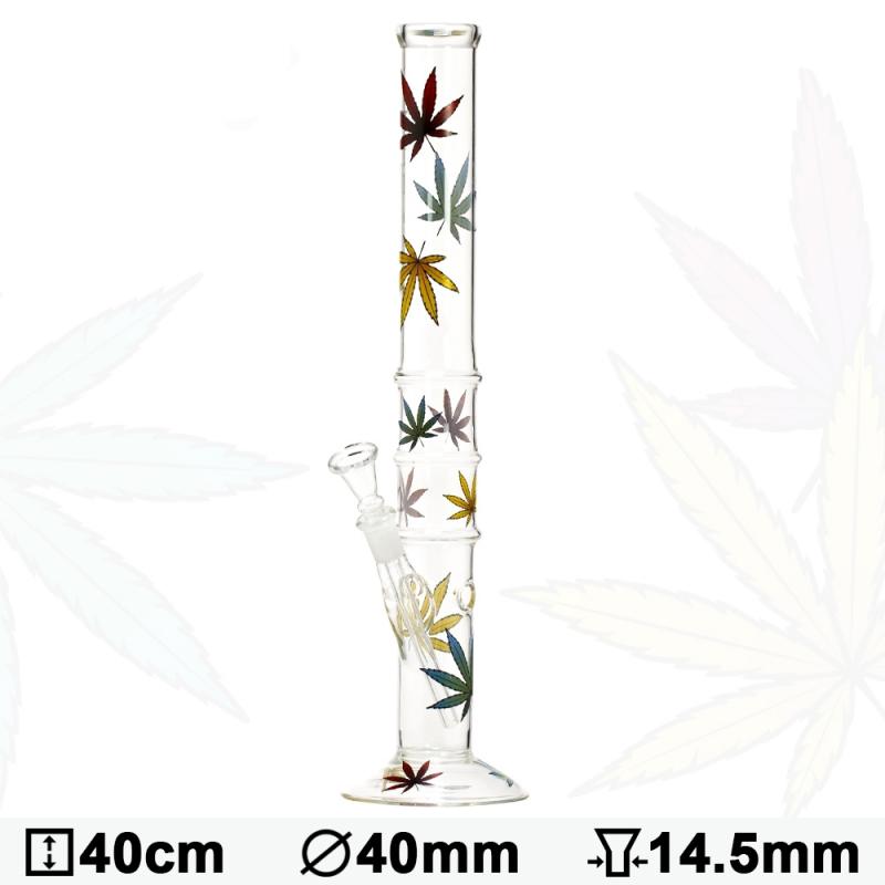 Bong de Cristal Multi-Hojas 40cm Ø:40mm - Imagen 1