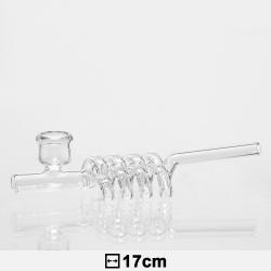 Pipa de Cristal Espiral Kawum 17cm - Imagen 1