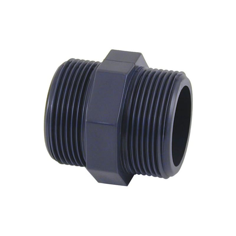 Reducción Roscada Larga M-H Pvc 1 - Imagen 1